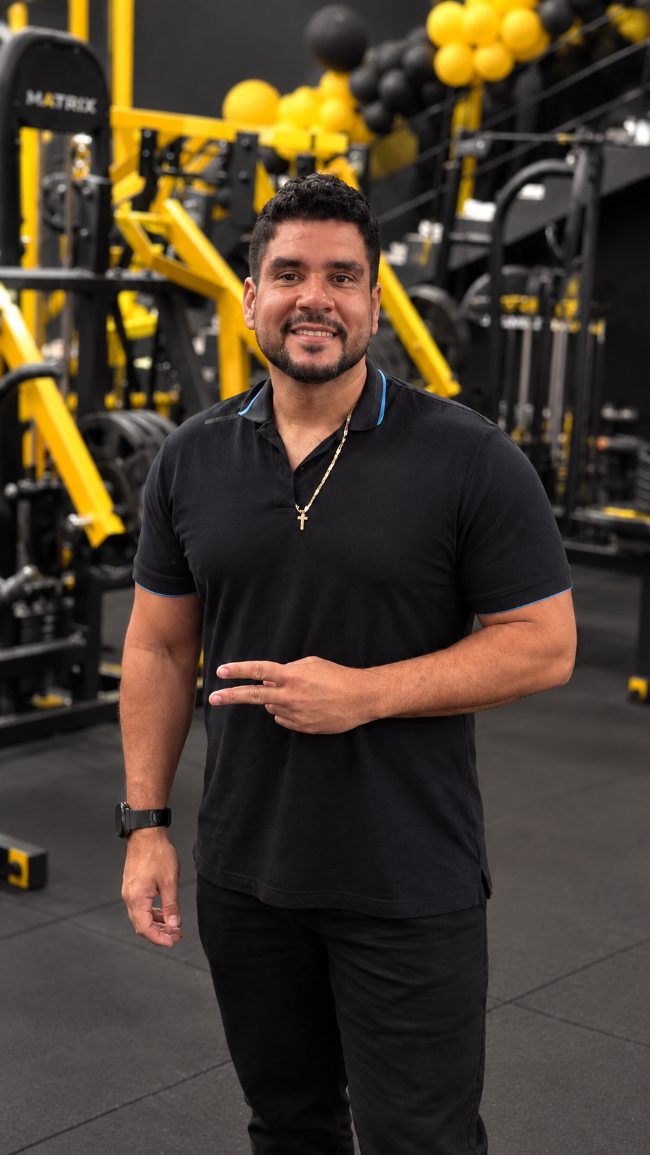 Wesley Cardoso, fundador da WGym, na metalúrgica